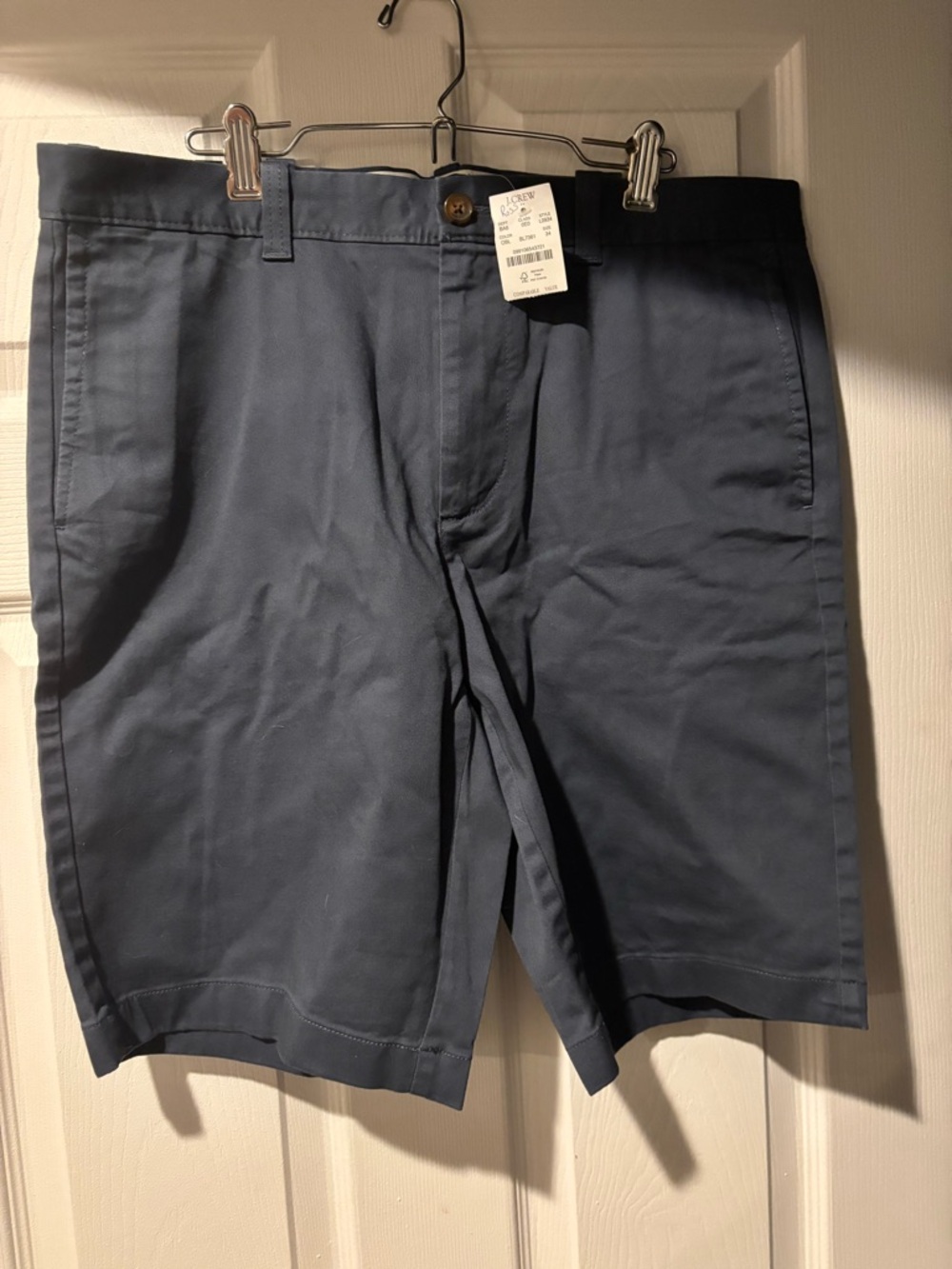 J. Crew Men’s Slate Blue Flat-Front Chino Shorts